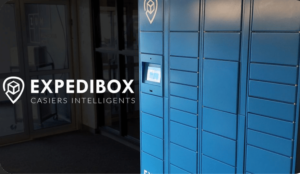 Casiers intelligents Expedibox pour faciliter la gestion du courrier automatisée en coworking.